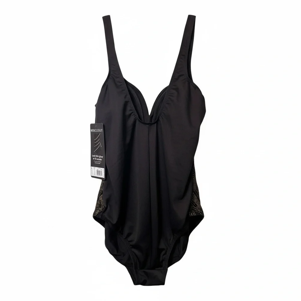 Miraclesuit Temptress One Piece Swimsuit Size 16 NWT Slimming Shaping Control - Picture 6 of 8